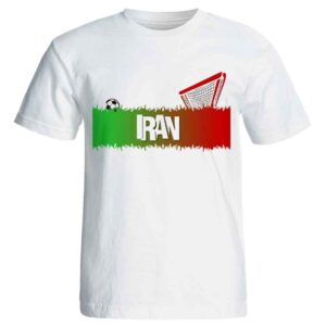 Iran Voetbalfan T-shirt Model Goal – Wit