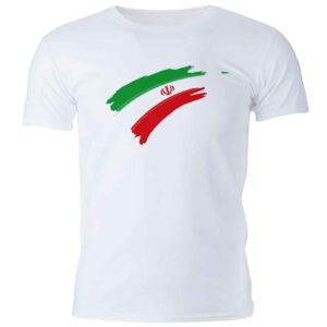 Iran Trots T-shirt Model Flag – Wit