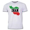 Iran Trots T-shirt Model Kaart – Wit