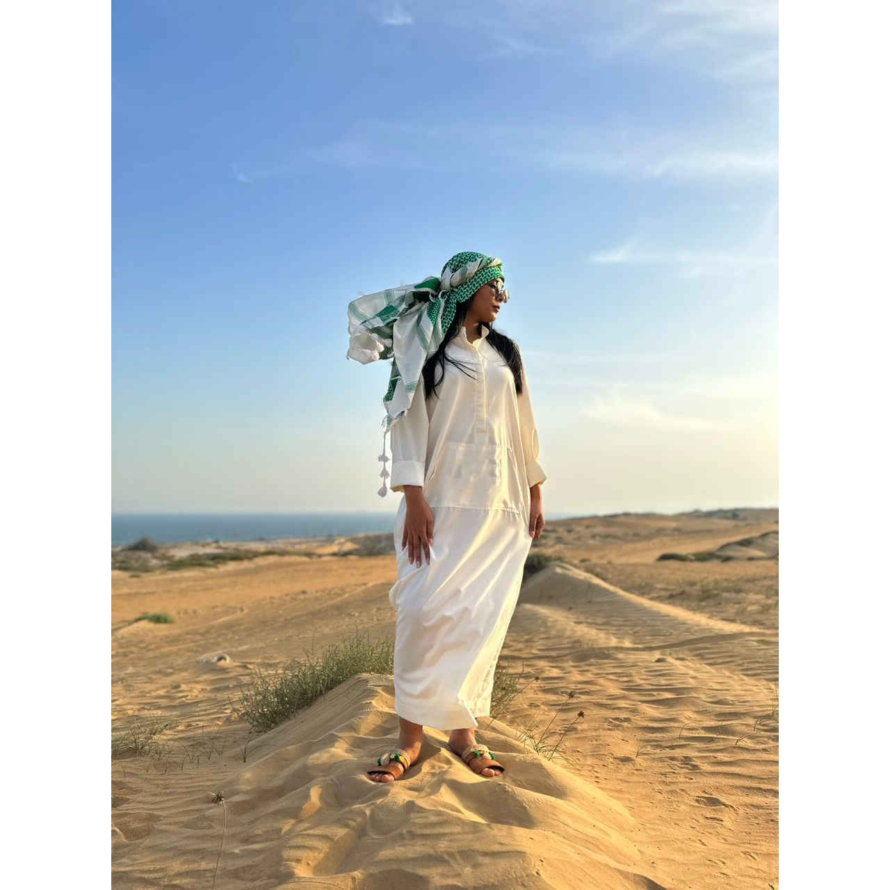 Witte Thawb voor Vrouwen – Arabische Stijl Jurk