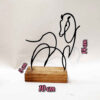 Metalen Minimalistisch Beeldhouwwerk Sculptuur Paard