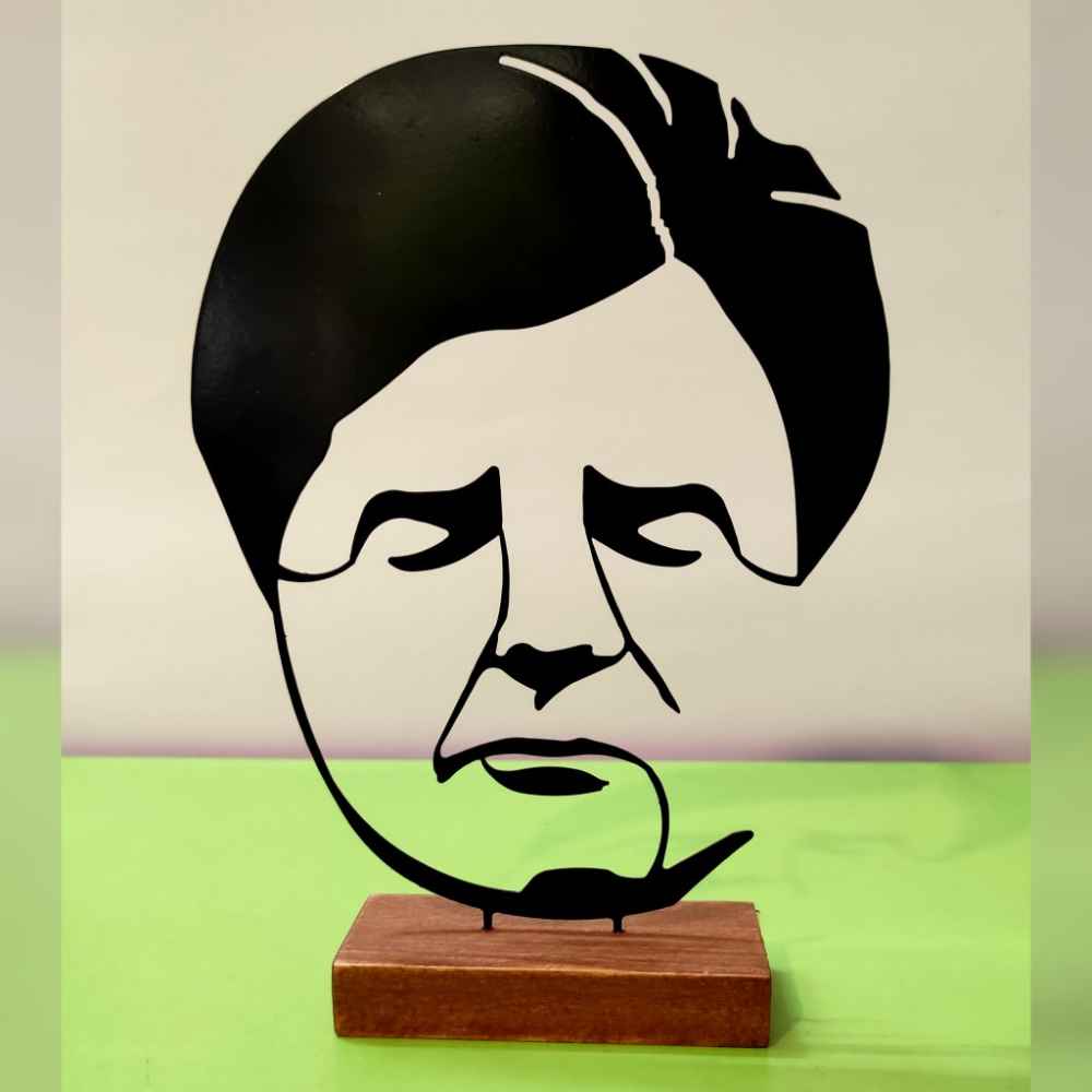 Metalen Minimalistische Sculptuur Mohammad-Reza Shajarian