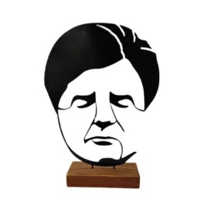 Metalen Minimalistische Sculptuur Mohammad-Reza Shajarian