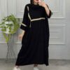 Stijlvolle Abaya voor Moslimvrouwen met Zachte Katoenen Stof