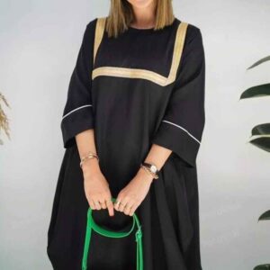 Stijlvolle Abaya voor Moslimvrouwen met Zachte Katoenen Stof