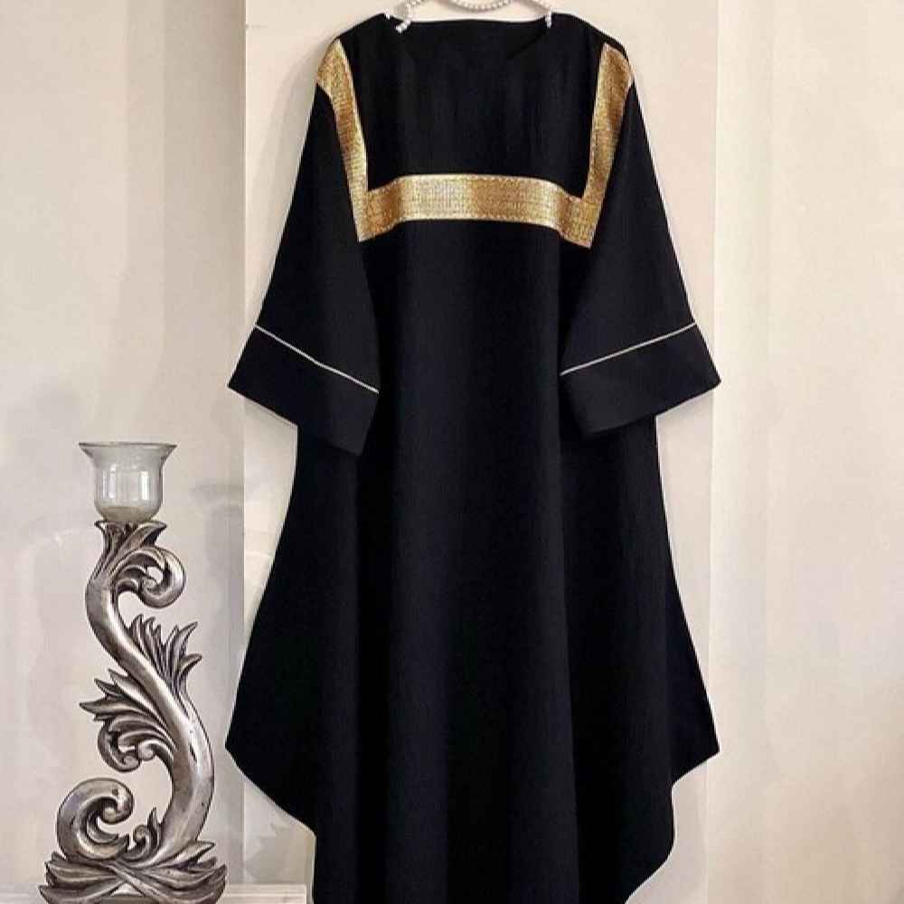 Stijlvolle Abaya voor Moslimvrouwen met Zachte Katoenen Stof