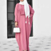 Traditionele Vlinder Abaya voor Dames – Zachte Katoenen Stof