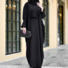 Traditionele Vlinder Abaya voor Dames – Zachte Katoenen Stof