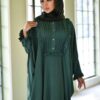 Traditionele Vlinder Abaya voor Dames – Zachte Katoenen Stof