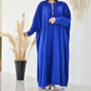 Stijlvolle Abaya voor Moslimvrouwen met Zachte Kreukstof