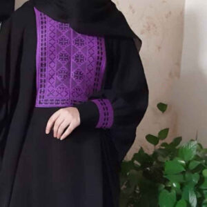 Traditionele Vlinder Abaya voor Moslimvrouwen – Zachte Kreukstof