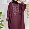 Stijlvolle Vlinder Abaya voor Dames – Zachte Kreukstof