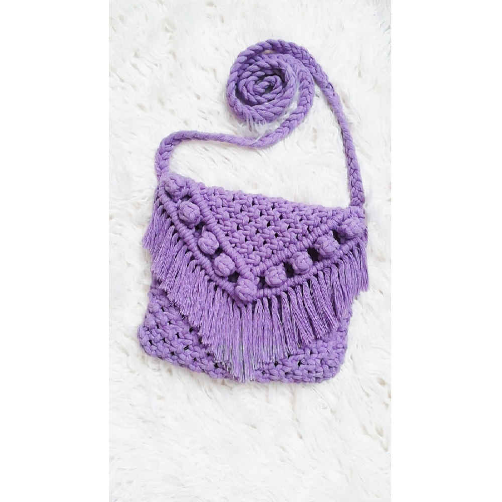Macramé Schoudertas Crossbody Luxe Handgemaakt Tina