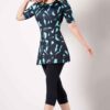 Dames Korte Mouw Burkini Zwemkleding Model Safa