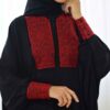 Traditionele Vlinder Abaya voor Dames – Geborduurd met Zachte Stof