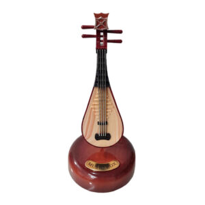 Houten Art Deco Muziekdoos Model Muziekinstrument