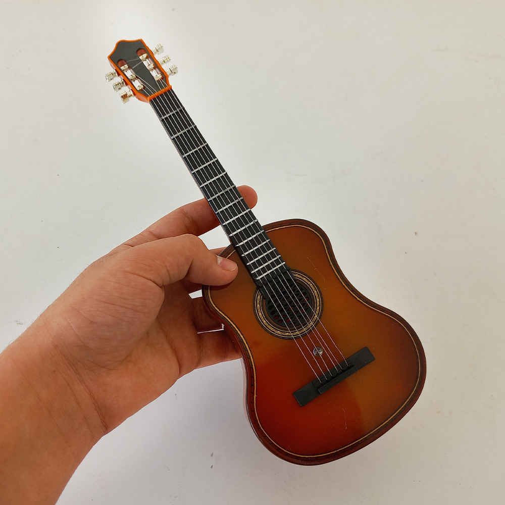 Art Deco Muziekdoos Model Gitaar