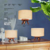Accent Houten Tafellamp Handgemaakt Diana