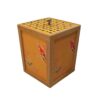 Perzische Houten Prullenbak & Zakdoos Set – Parrot
