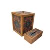 Perzische Houten Prullenbak & Zakdoos Set – Sonati