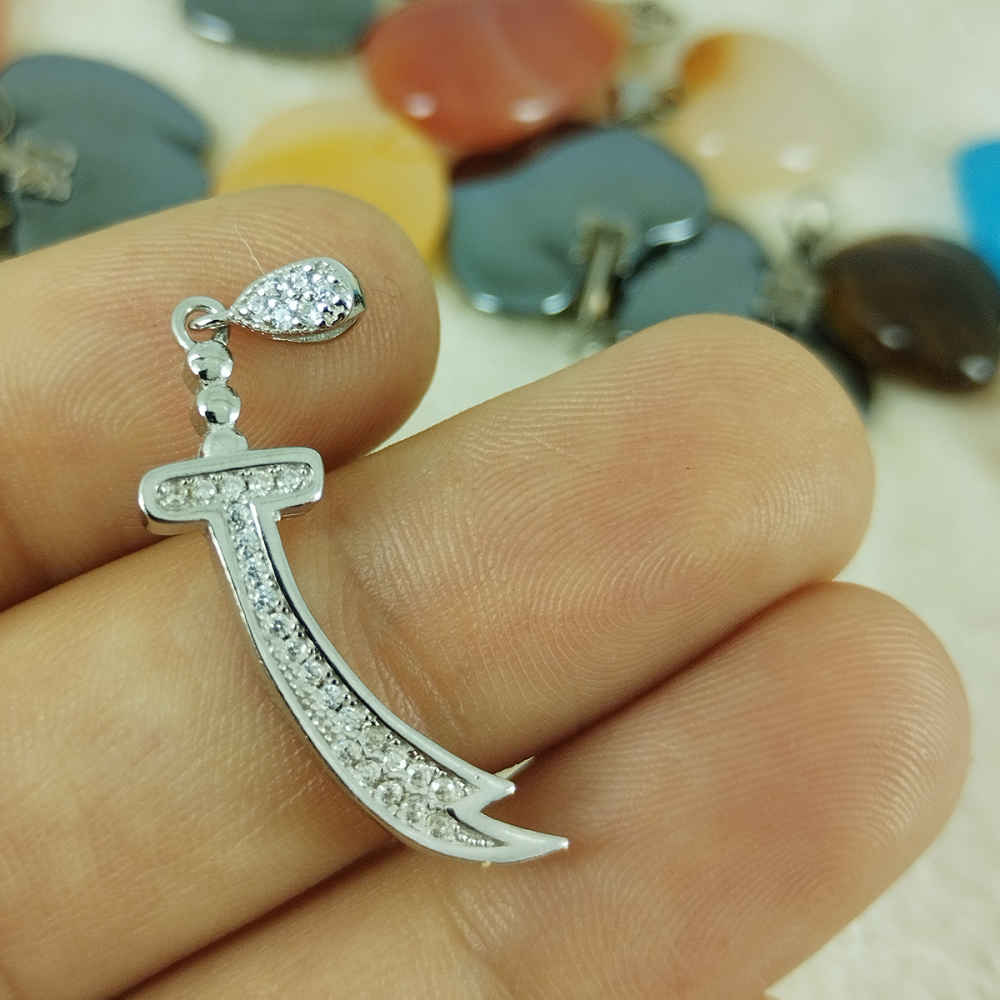 Zulfiqar Zwaard Ketting – Zilveren Schakelketting