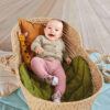 Gebreid Babyvest met Lange Mouwen – Model Soshiant
