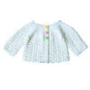 Witte Gebreide Babypullover – Model Nazanin