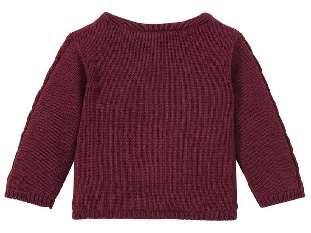 Gebreid Babyvest met Lange Mouwen – Model Bahar