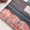 Perzische Leren Lange Damesportemonnee – Saadat Design