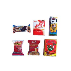 Perzische Koelkastmagneten Set – Supermarkt Design – Rood