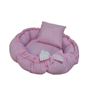 Klassiek Katoenen Babynest – Panah Model Lila