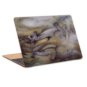 Bruine Laptop Skin – Perzische Kunst Miniatuur