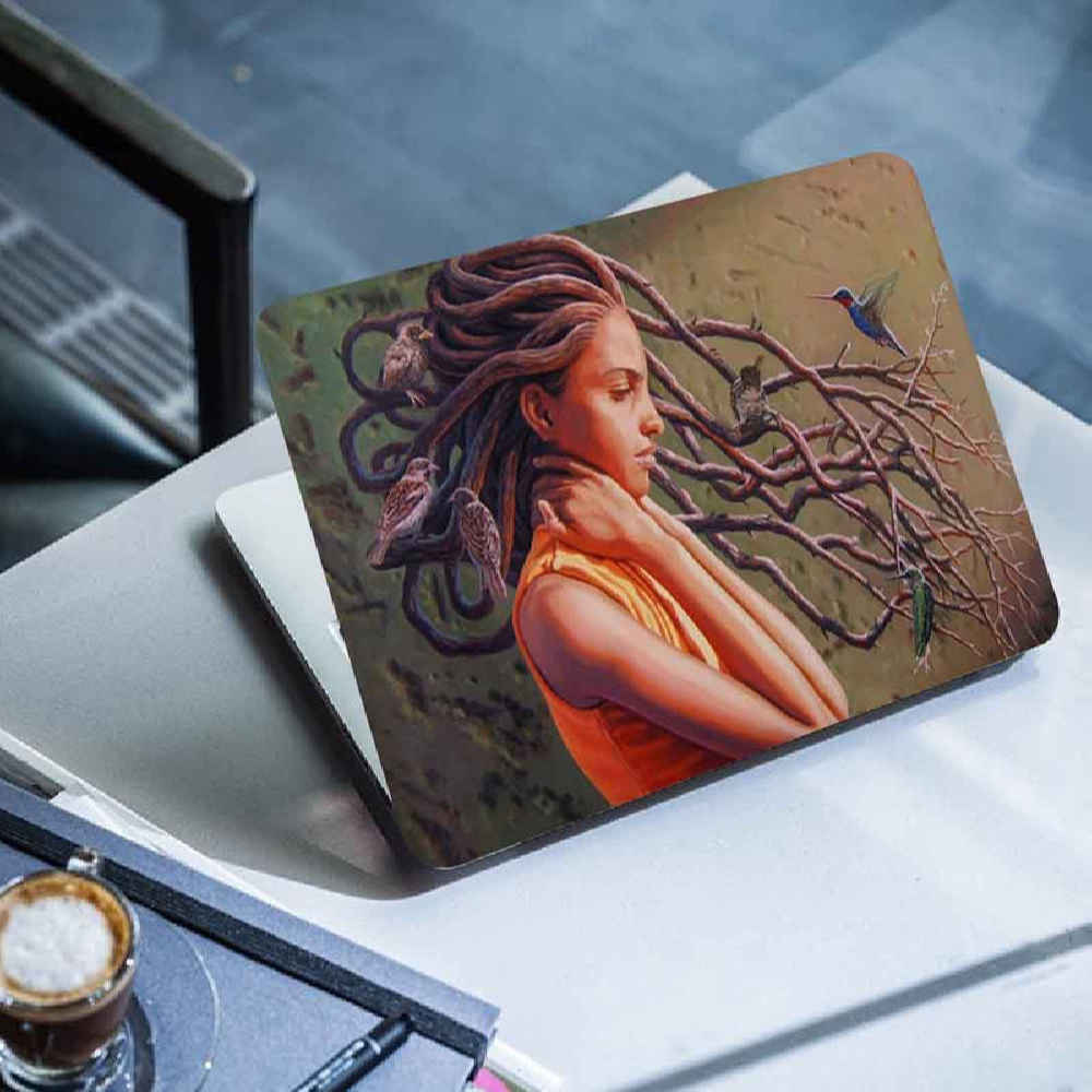 Laptop Vinyl Decal – Model Golab Schilderij