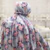 Islamitische Namaz Chador met Mouwen voor Vrouwen – Ideaal voor Gebed – Bloemenpatroon Sama
