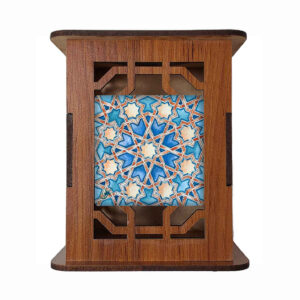 Stars Motif – Houten Penhouder met Perzisch Patroon