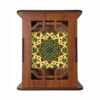 Houten Pennenhouder – Sun Pattern Design