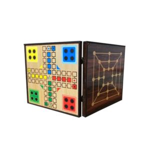 4-in-1 Multi-Game Bordset – Veelzijdig Plezier met Klassieke Spellen