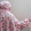 Islamitische Namaz Chador met Mouwen voor Vrouwen – Ideaal voor Gebed – Bloemenpatroon Sahar