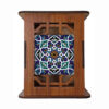 Blue Design – Elegante Perzische Houten Pennenhouder voor Kantoor