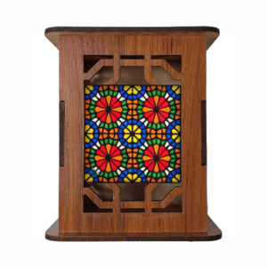 Jahan Motif – Artistieke Perzische Houten Pennenhouder voor Bureau