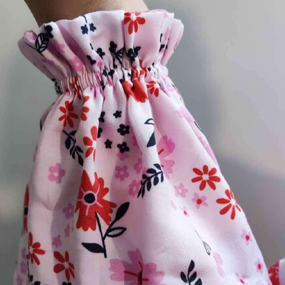Islamitische Namaz Chador met Mouwen voor Vrouwen – Ideaal voor Gebed – Bloemenpatroon Sahar