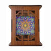 Boostan Motif – Traditionele Perzische Houten Pennenhouder voor Bureau