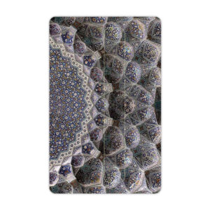 Perzische Creditcard Sticker — Golestan Traditioneel — Grijs