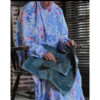 Islamitische Namaz Chador met Mouwen voor Vrouwen – Ideaal voor Gebed – Bloemenpatroon Afrooz