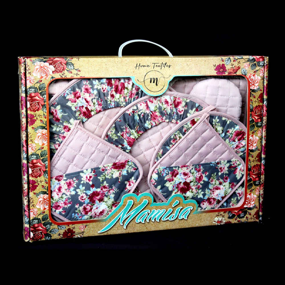 11-Delige Bloemen Keukenschort Set – Mamisa Model