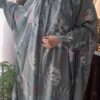 Islamitische Namaz Chador met Mouwen voor Vrouwen – Ideaal voor Gebed – Bloemenpatroon Samin