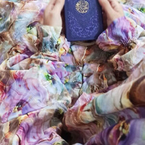 Islamitische Namaz Chador met Mouwen voor Vrouwen – Ideaal voor Gebed – Bloemenpatroon Aram