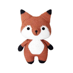 Amigurumi gevulde vos knuffeldier handgemaakt