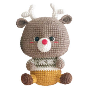 Amigurumi Gehaakte Hert Knuffeldier – Handgemaakt Pluche Speelgoed
