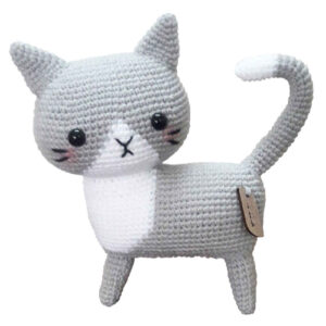 Amigurumi Gehaakte Kleine Kat Knuffeldier – Handgemaakt Pluche Speelgoed